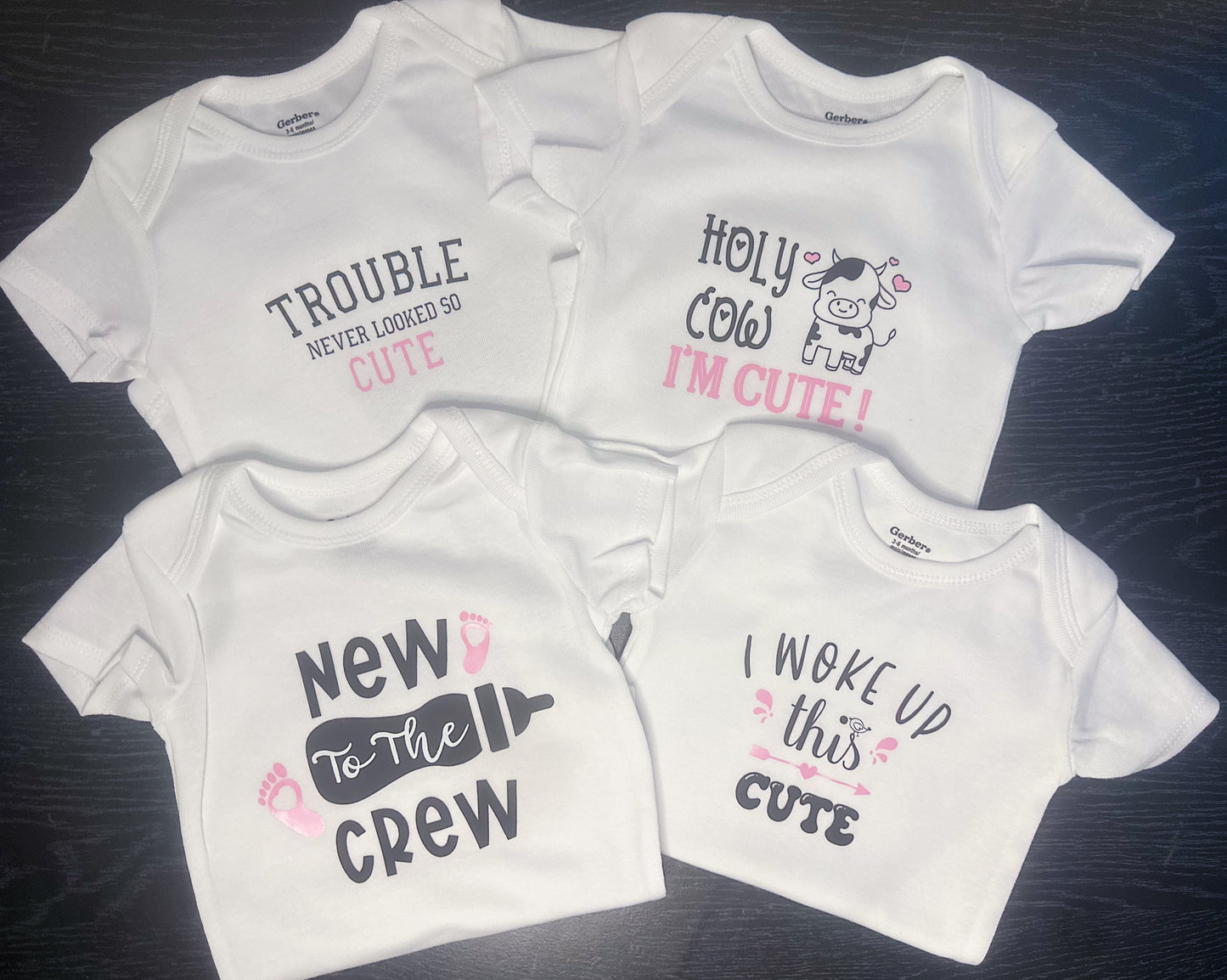 New to the crew baby onsie