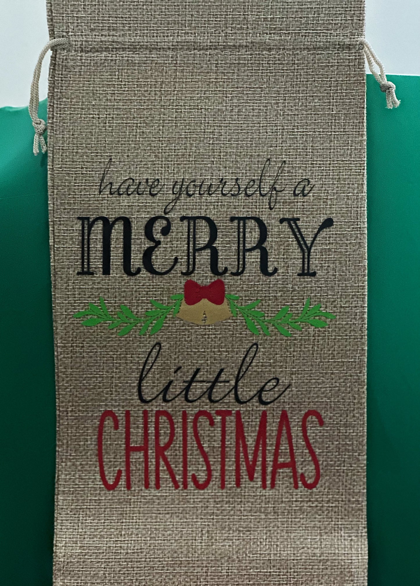 Have yourself a Merry little Christmas wine gift bag