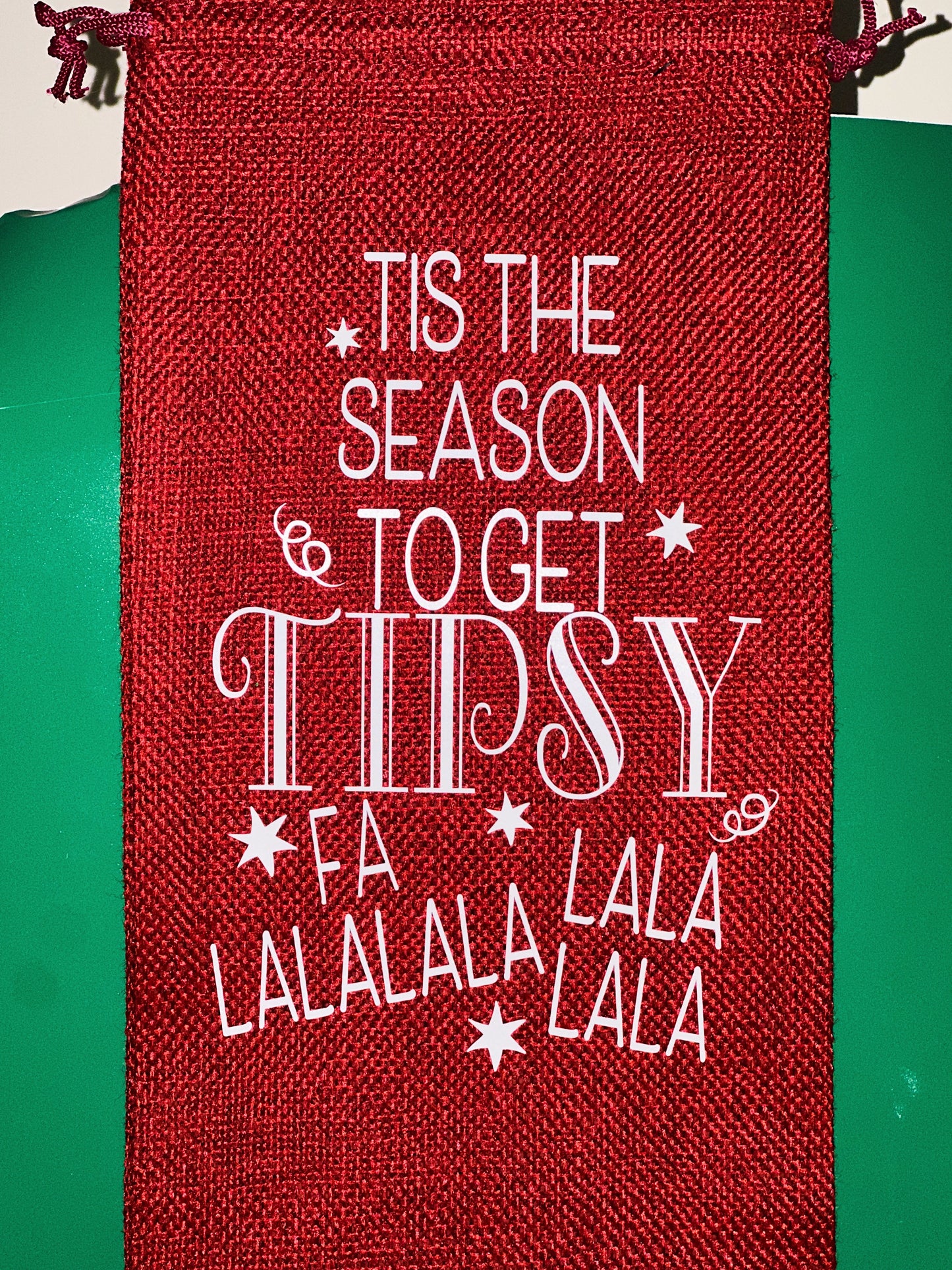 Tis the season to get Tipsy wine gift bag