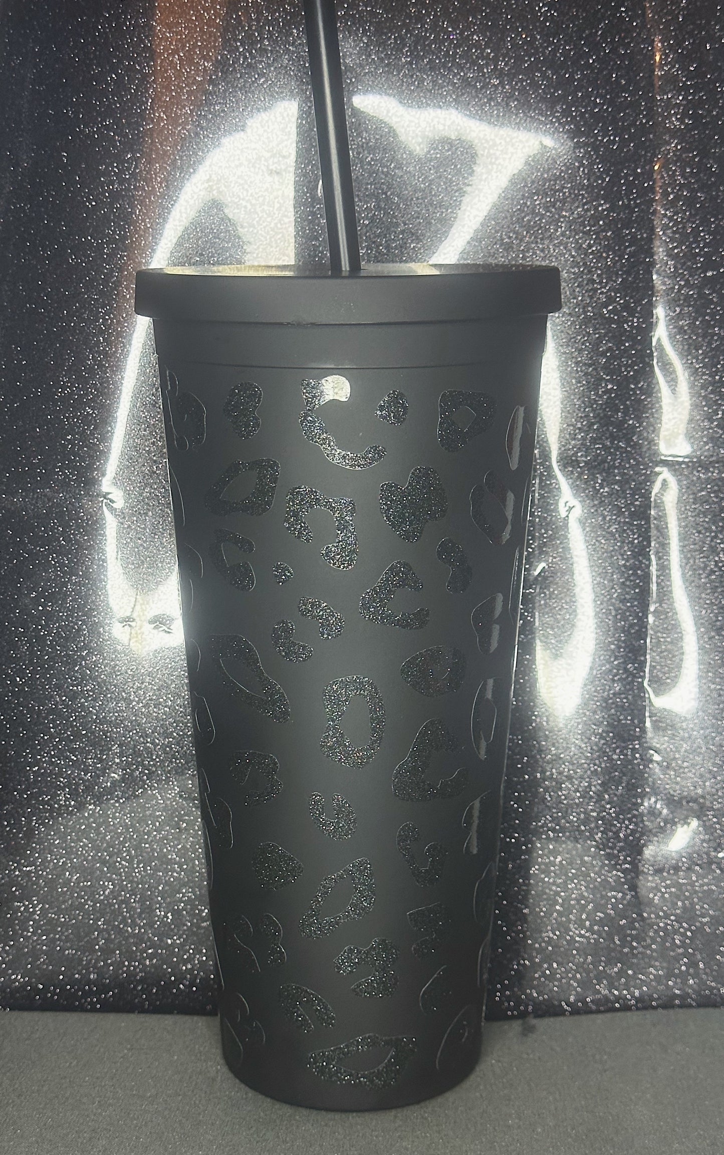 Matte Black with Black Sparkle-Custom