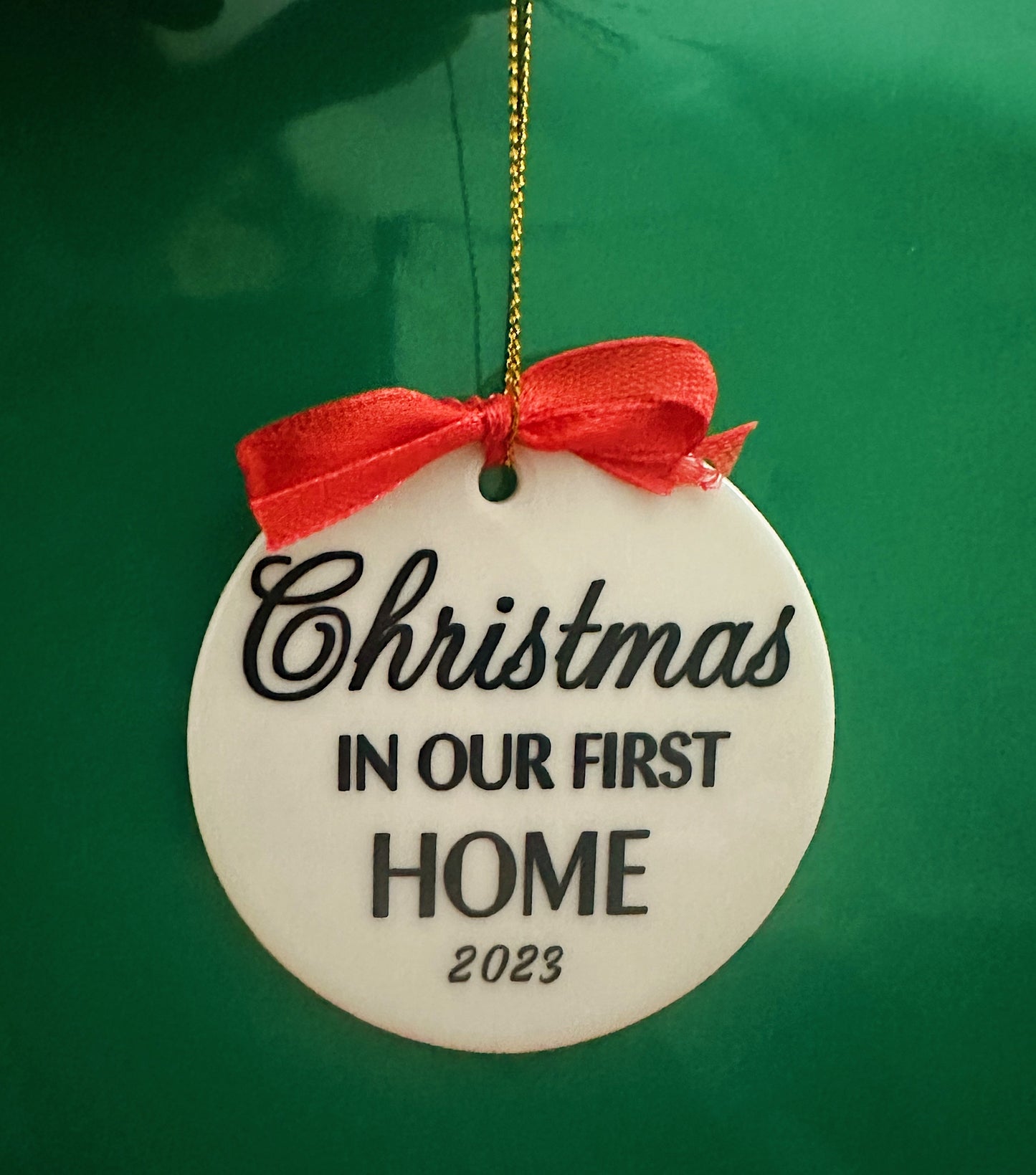 Christmas in our First Home custom ornament