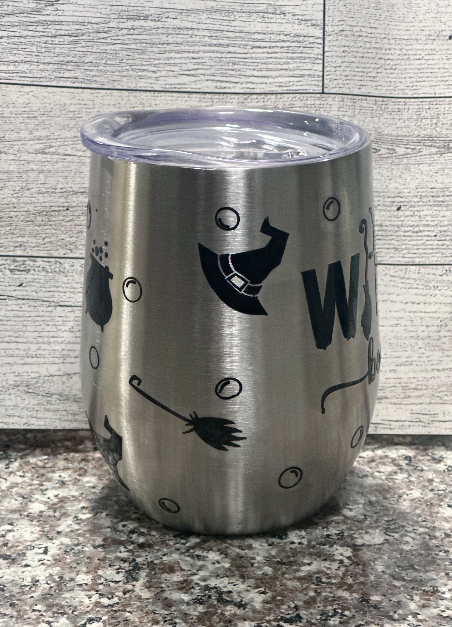 “Witches be Crazy” stainless steel wine cup