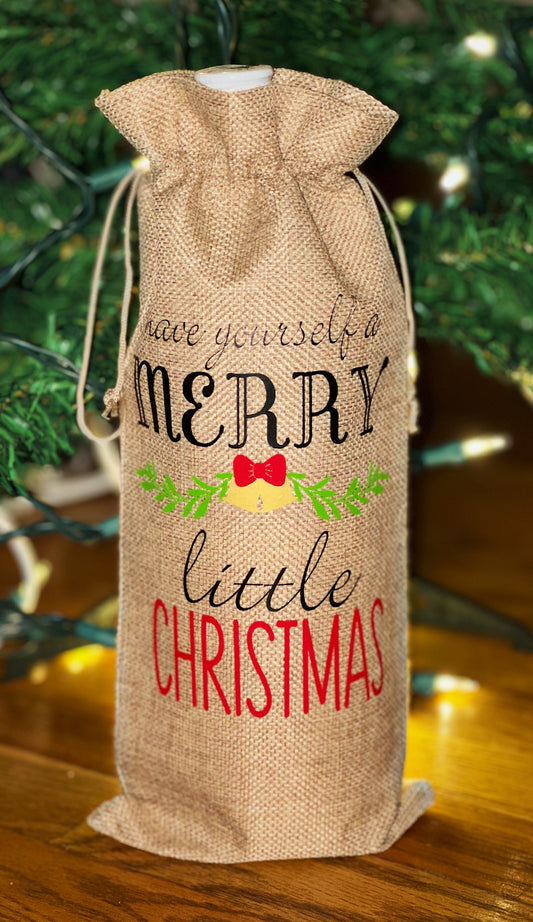 Have yourself a Merry little Christmas wine gift bag