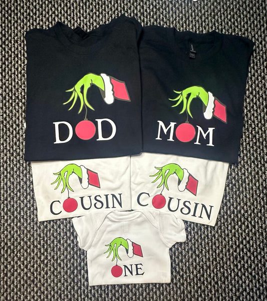 Family Grinch shirts